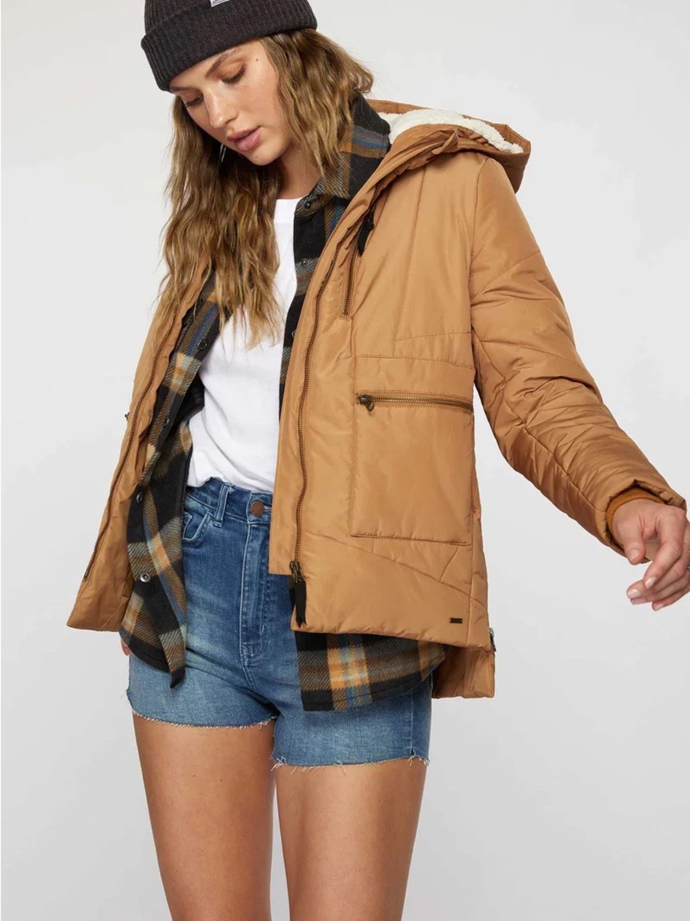 O'Neill Women's SHAYA Camel Puffer Jacket